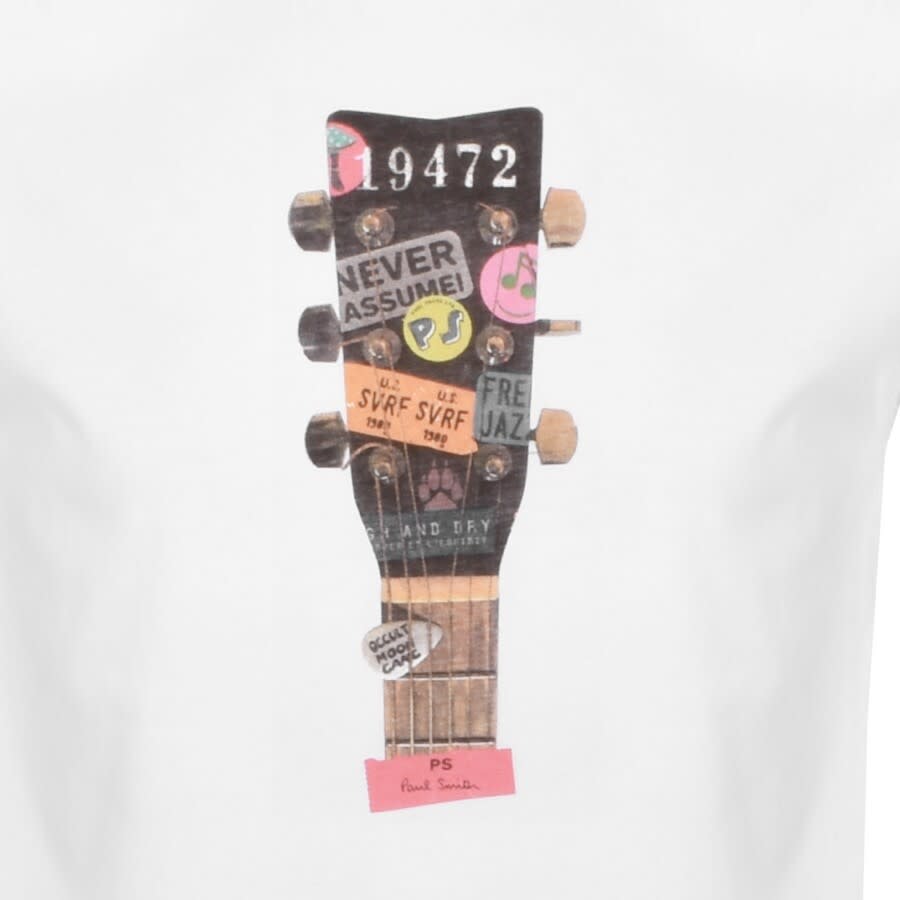 Alternative Image for ProductPS By Paul Smith Headstock T Shirt White3