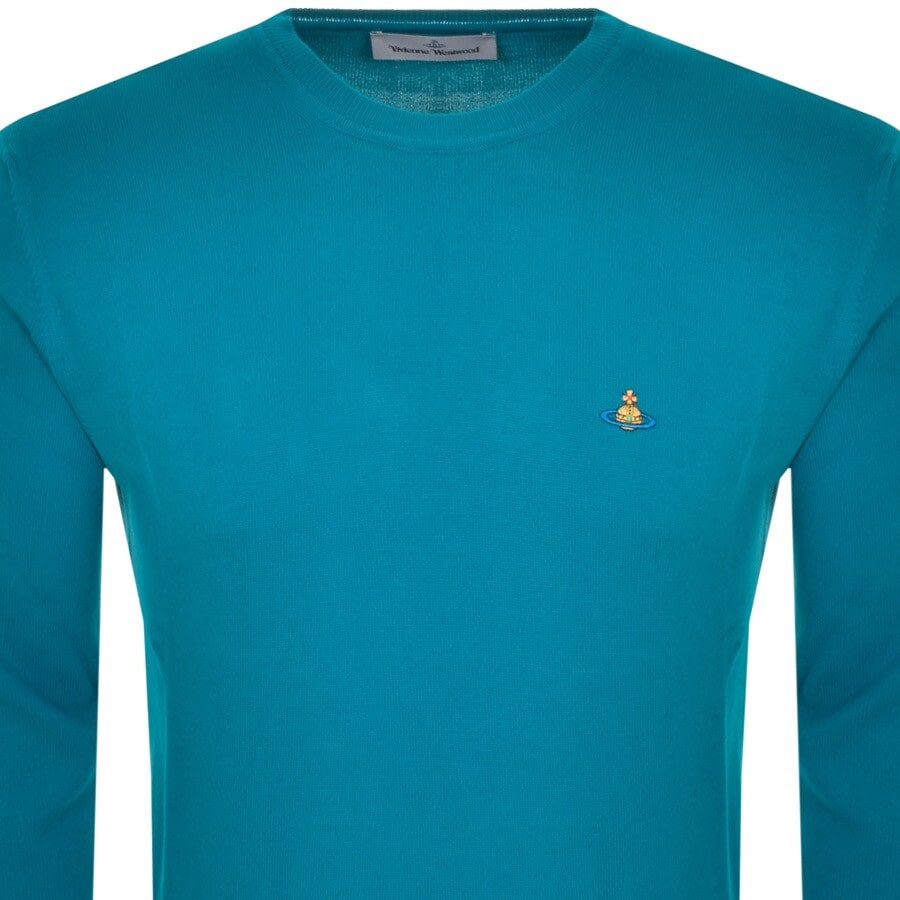 Alternative Image for ProductVivienne Westwood Crew Neck Knit Jumper Blue2