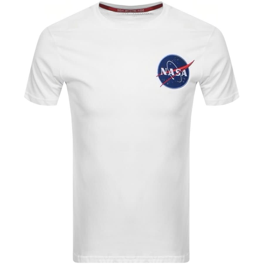 Alternative Image for ProductAlpha Industries Space Shuttle Logo T Shirt White2