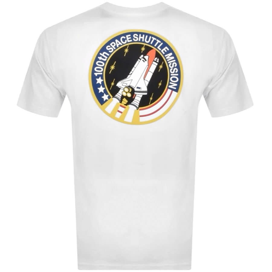 Alternative Image for ProductAlpha Industries Space Shuttle Logo T Shirt White3
