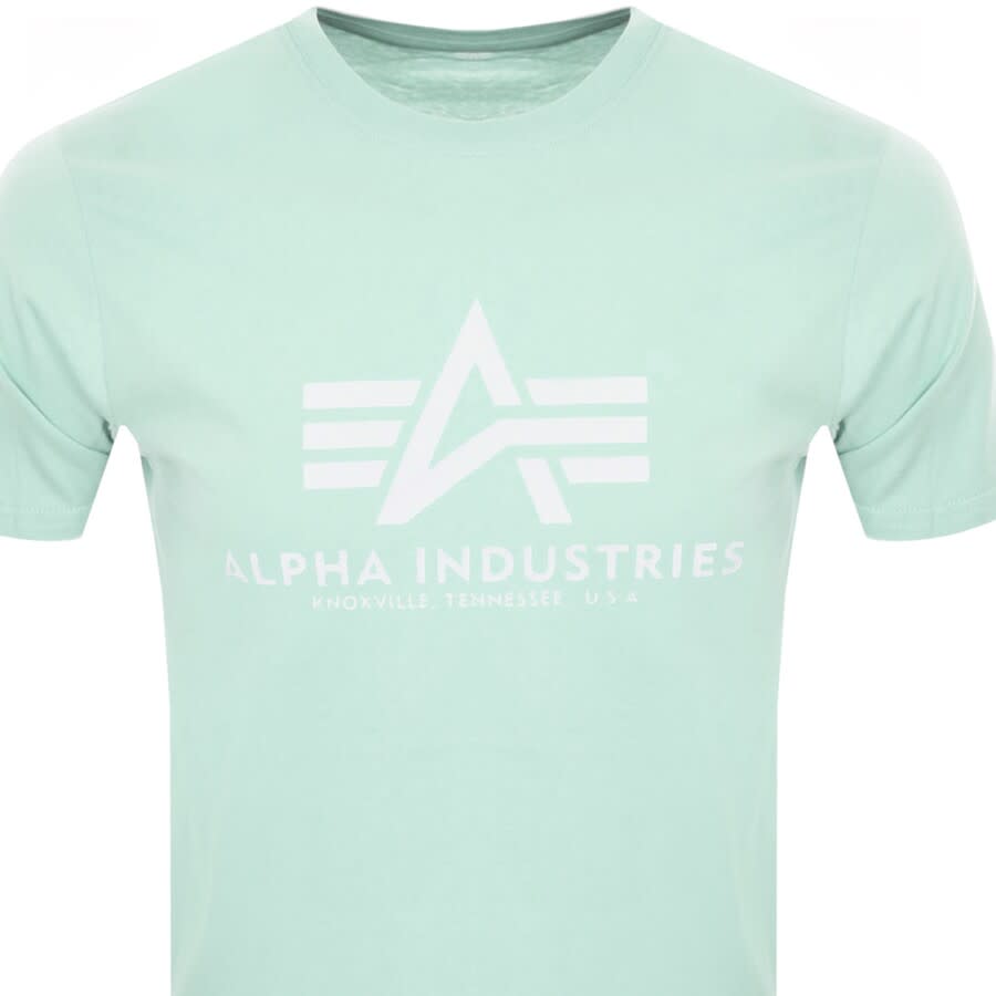 Alternative Image for ProductAlpha Industries Logo T Shirt Green2