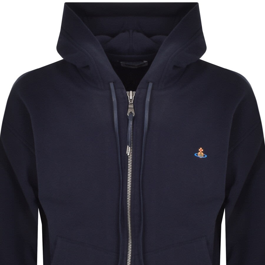 Alternative Image for ProductVivienne Westwood Rugged Zip Hoodie Navy2