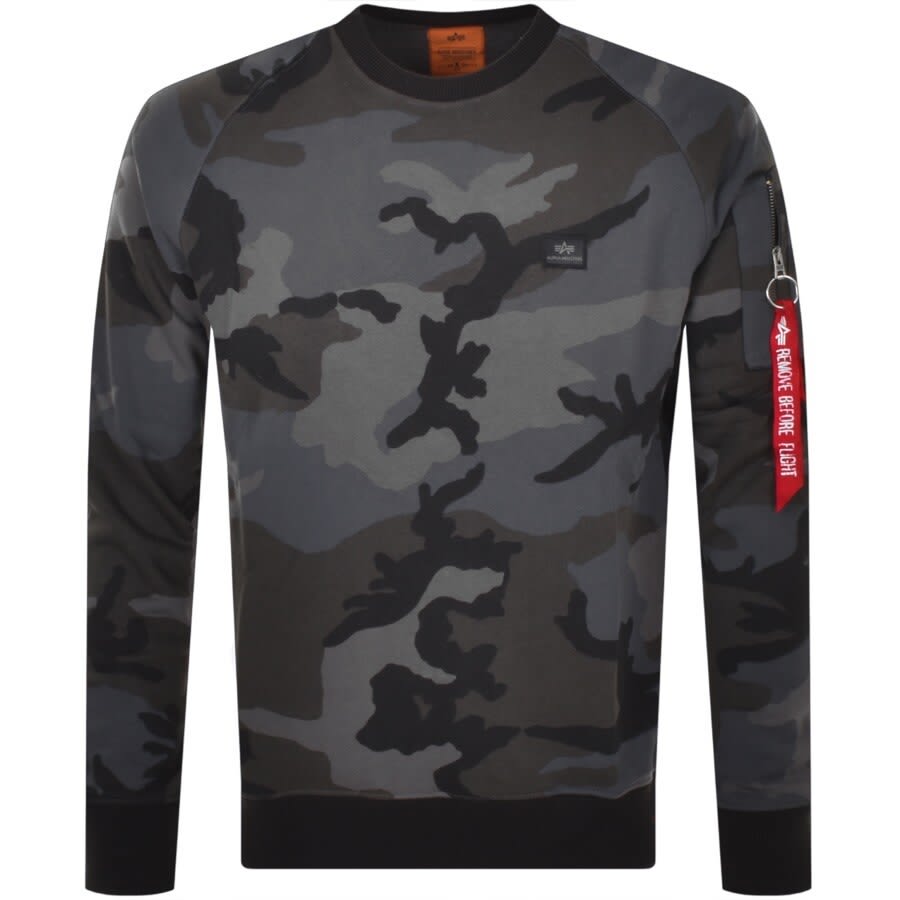 Alternative Image for ProductAlpha Industries X Fit Sweatshirt Khaki1