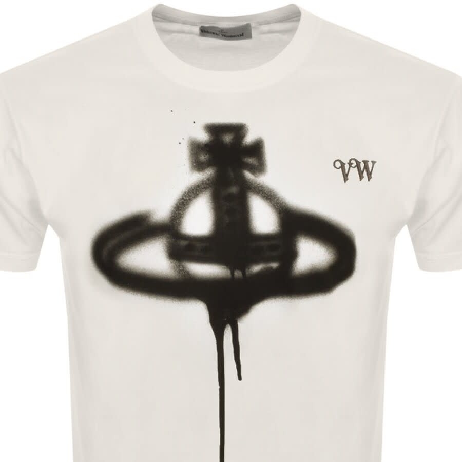 Alternative Image for ProductVivienne Westwood Spray Orb Logo T Shirt White2