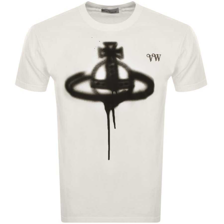 Alternative Image for ProductVivienne Westwood Spray Orb Logo T Shirt White1