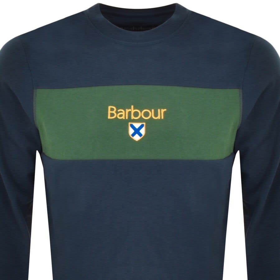 Alternative Image for ProductBarbour Panel Sweatshirt Navy2