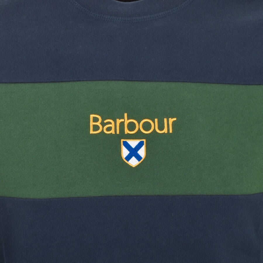 Alternative Image for ProductBarbour Panel Sweatshirt Navy3