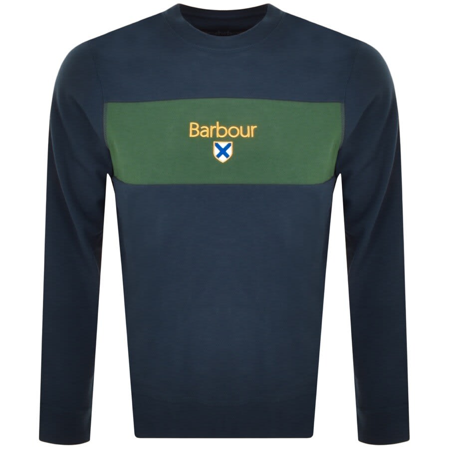 Alternative Image for ProductBarbour Panel Sweatshirt Navy1