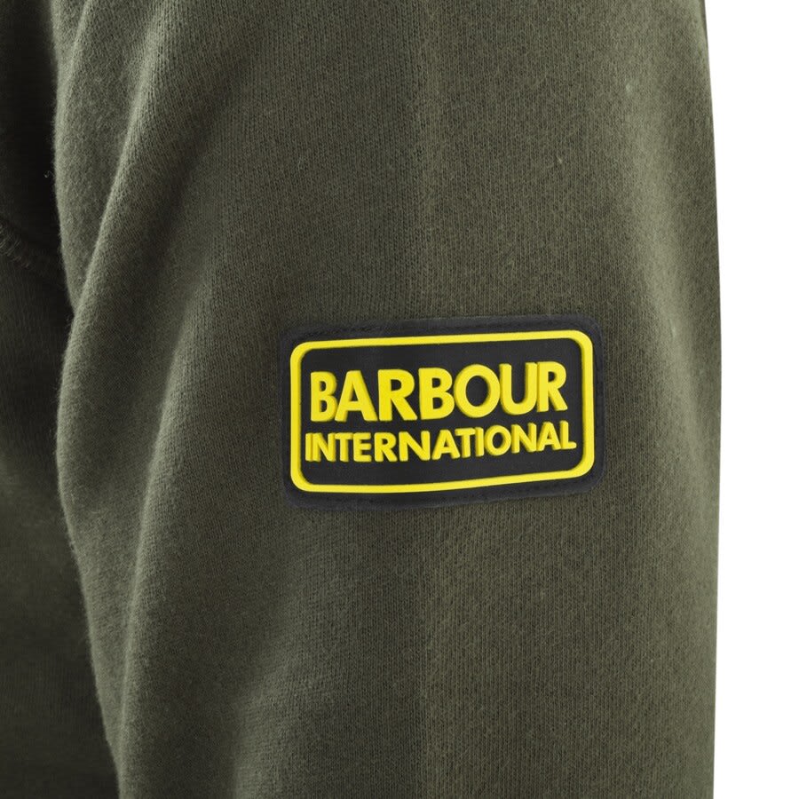 Alternative Image for ProductBarbour International Legacy Logo Hoodie Khaki3