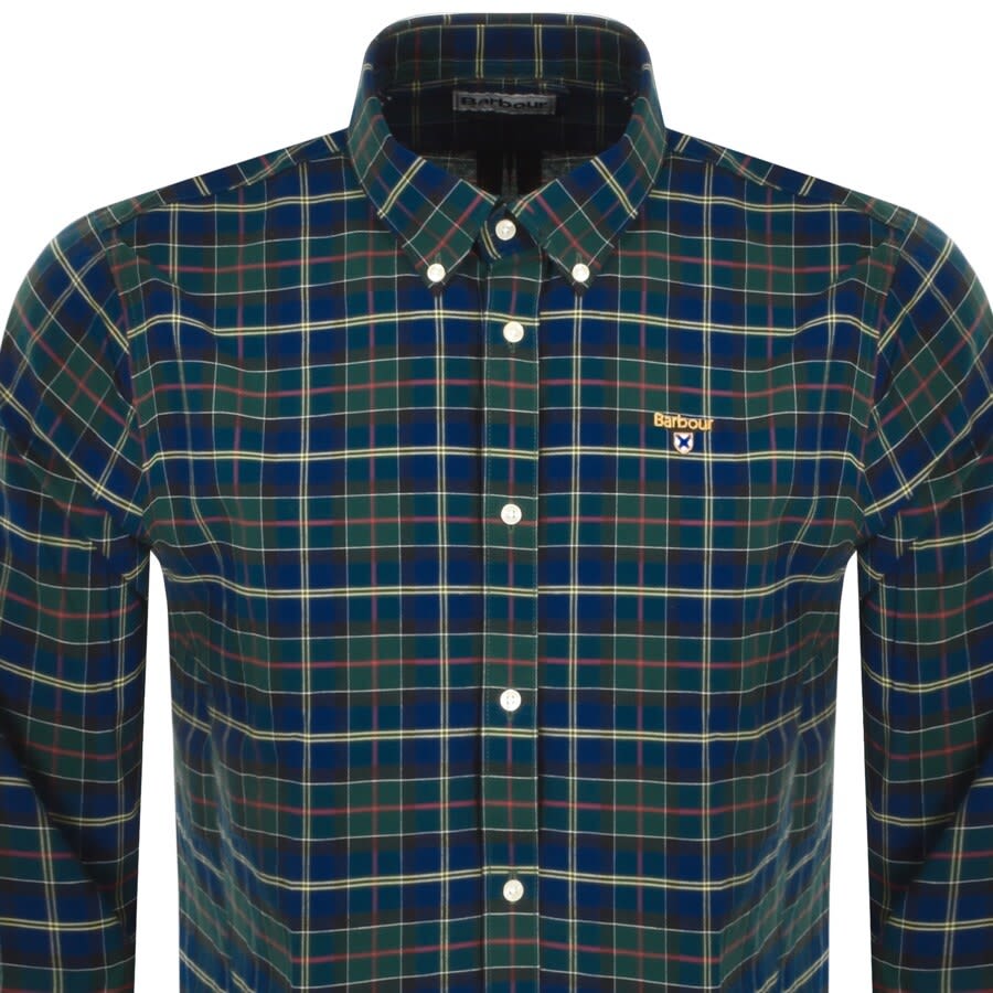 Alternative Image for ProductBarbour Oxbrid Long Sleeved Shirt Blue2