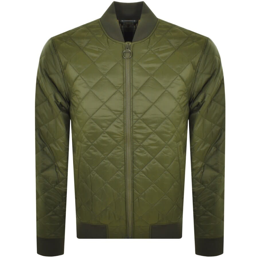 Barbour Galento Bomber Jacket Khaki | Mainline Menswear