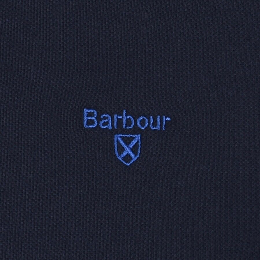 Alternative Image for ProductBarbour Tipped Pique Polo T Shirt Navy3