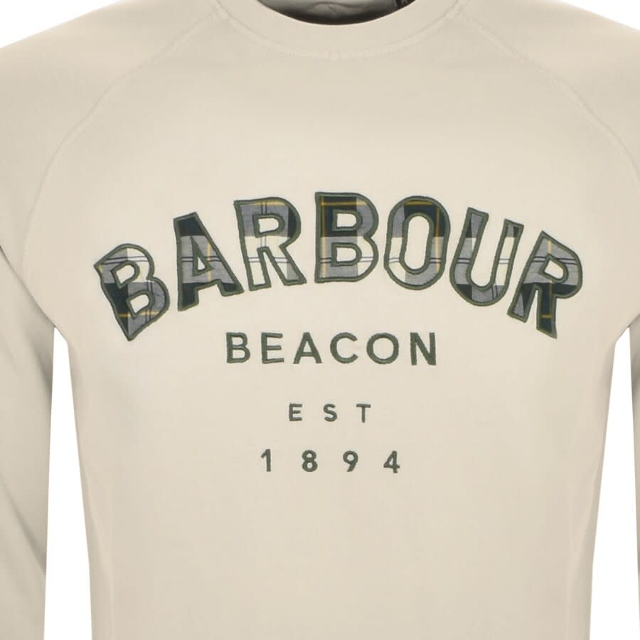 Alternative Image for ProductBarbour Beacon Crew Neck Sweatshirt Beige3