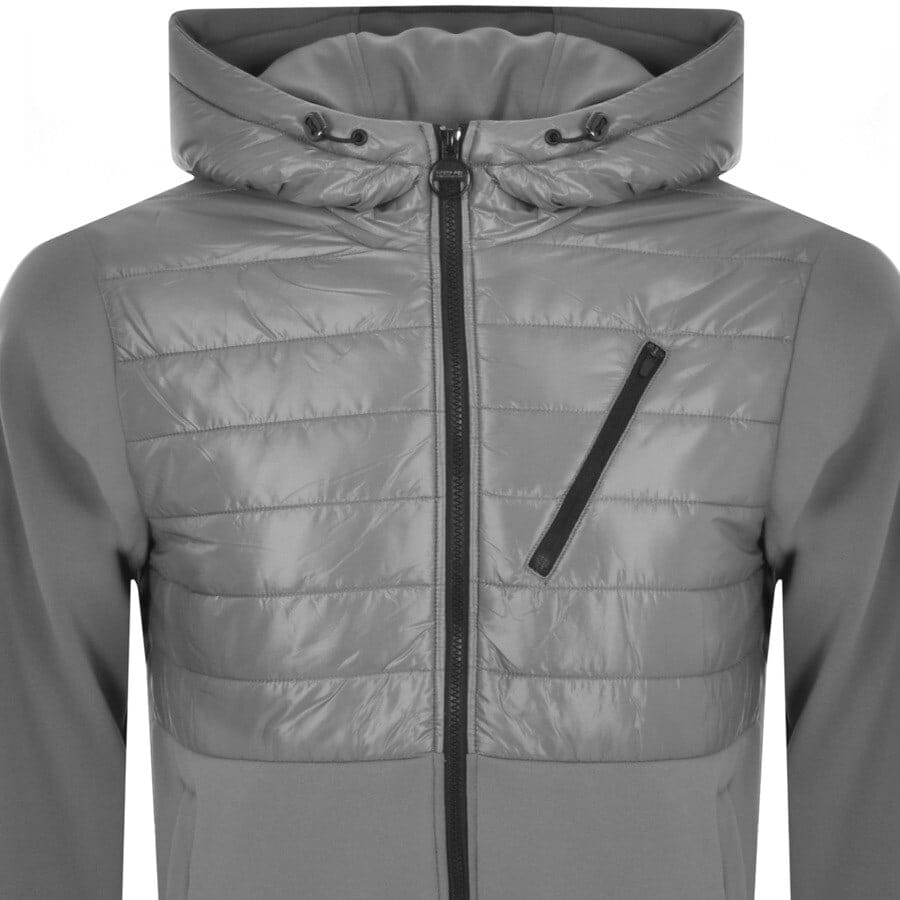Alternative Image for ProductBarbour International Metric Hoodie Grey2