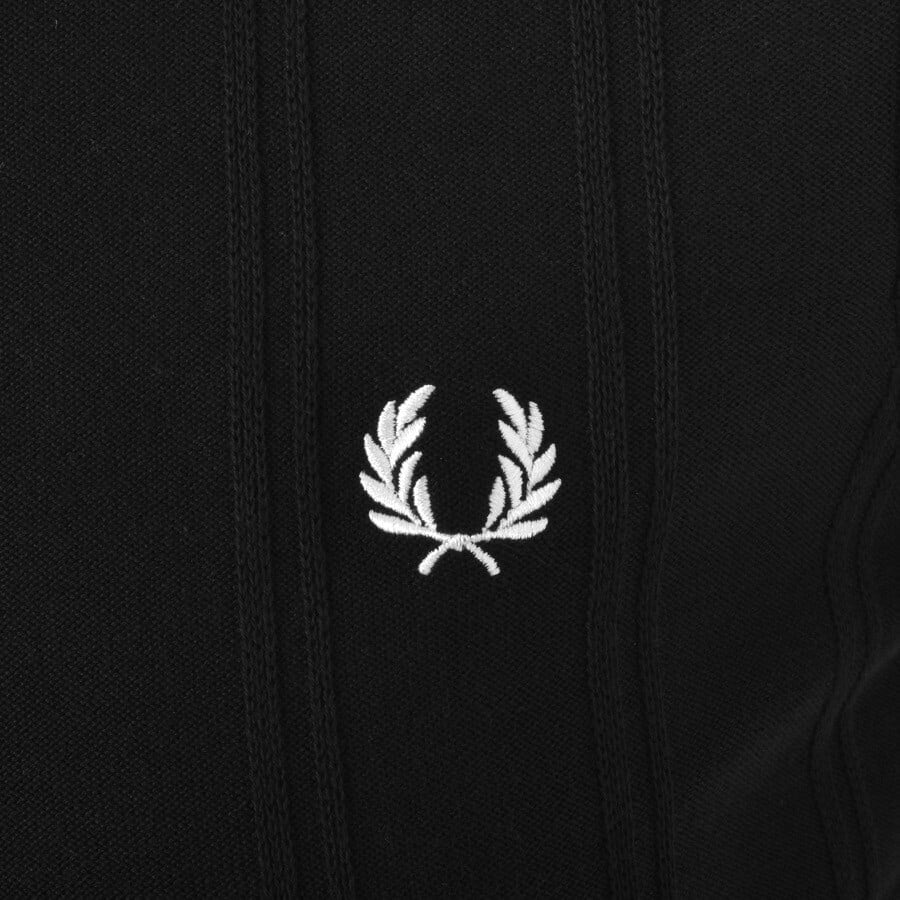 Fred Perry Knitted Polo T Shirt Black | Mainline Menswear