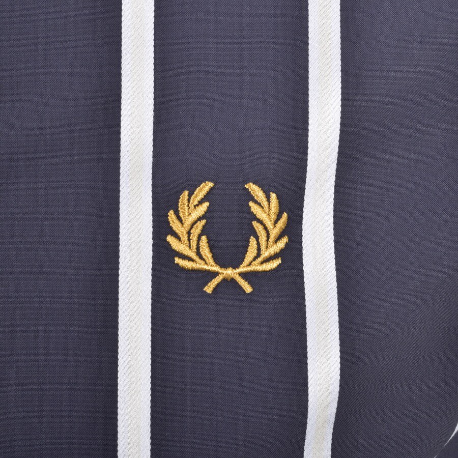 Alternative Image for ProductFred Perry Long Sleeve Stripe Polo Shirt Navy3