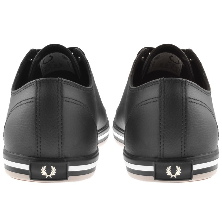 Alternative Image for ProductFred Perry Kingston Leather Trainers Black2