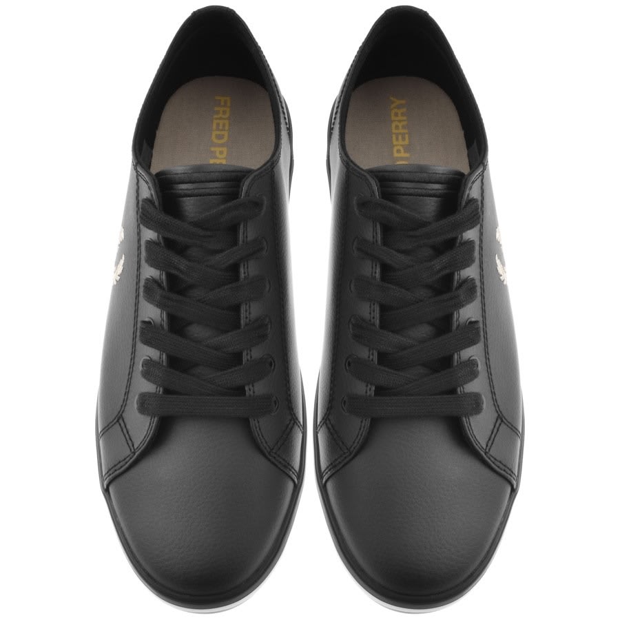 Alternative Image for ProductFred Perry Kingston Leather Trainers Black3