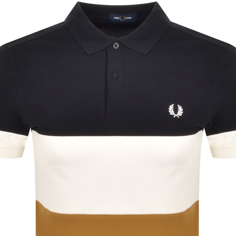 Alternative Image for ProductFred Perry Colour Block Polo T Shirt Black2