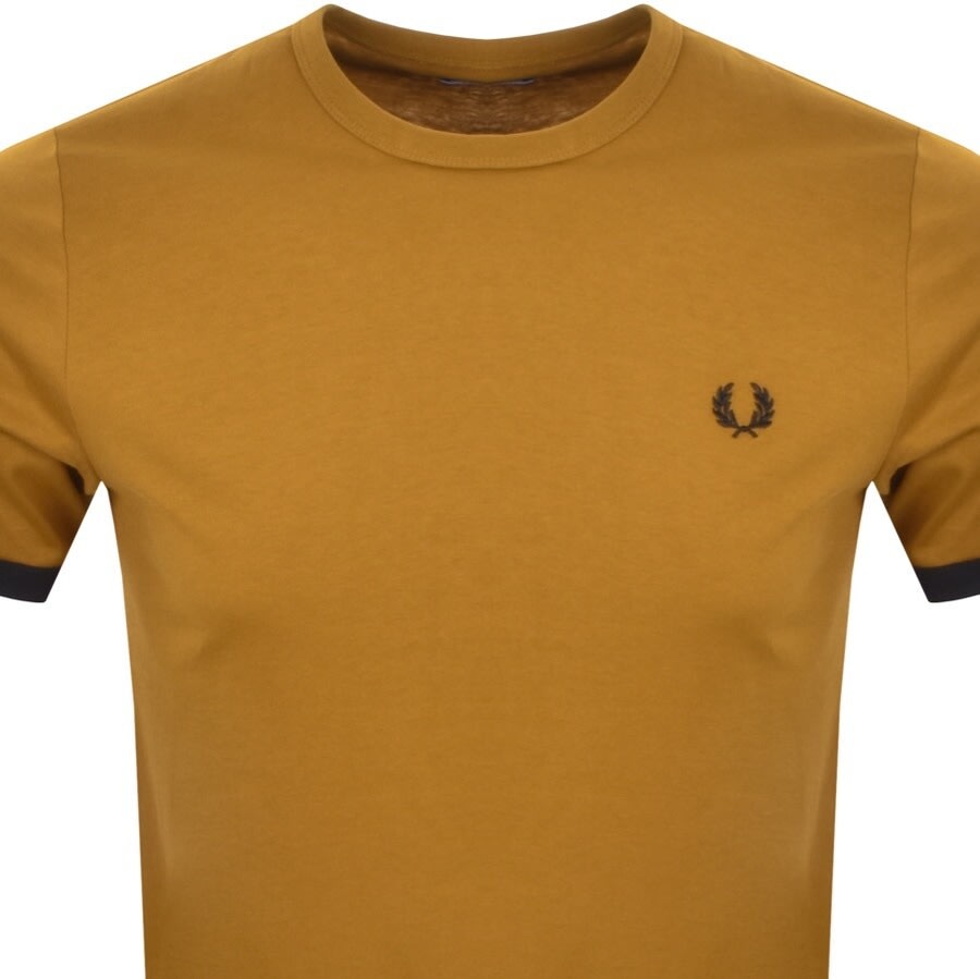 Alternative Image for ProductFred Perry Ringer T Shirt Brown2