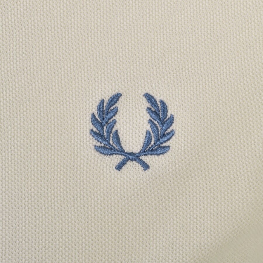 Alternative Image for ProductFred Perry Striped Cuff T Shirt Cream3
