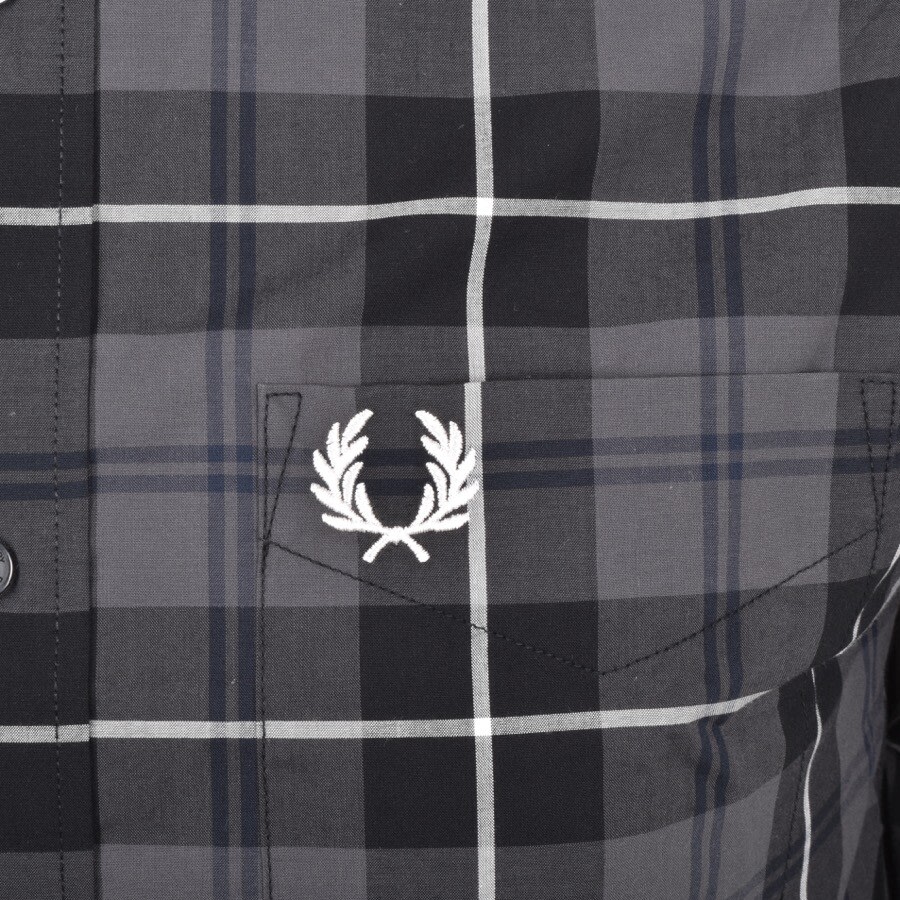 Alternative Image for ProductFred Perry Long Sleeved Tartan Shirt Grey3
