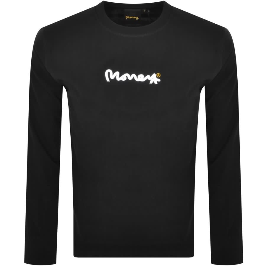 Alternative Image for ProductMoney Long Sleeve Logo T Shirt Black1