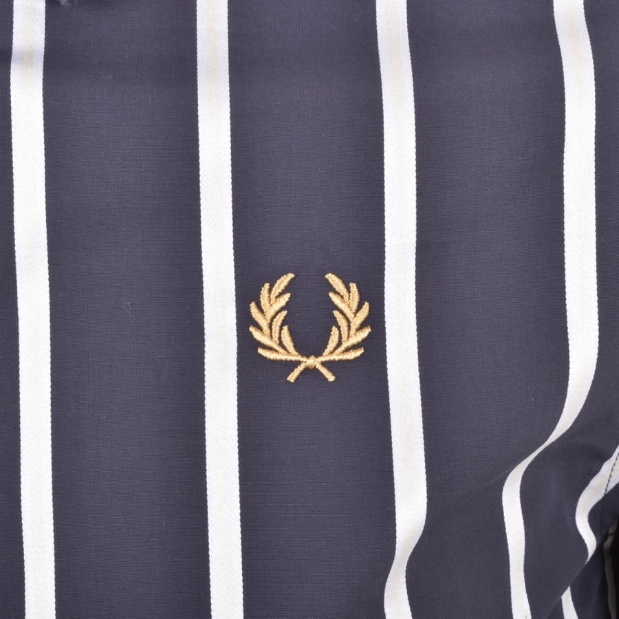 Alternative Image for ProductFred Perry Short Sleeve Stripe Polo Shirt Navy3