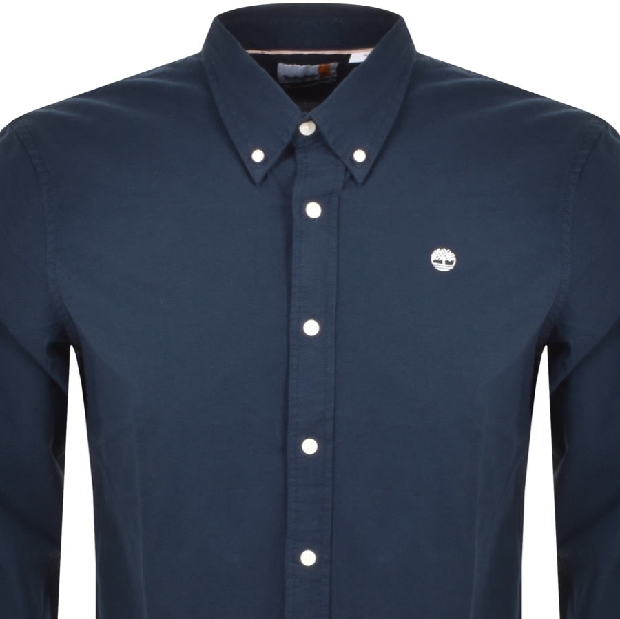 Alternative Image for ProductTimberland Long Sleeve Slim Oxford Shirt Navy2
