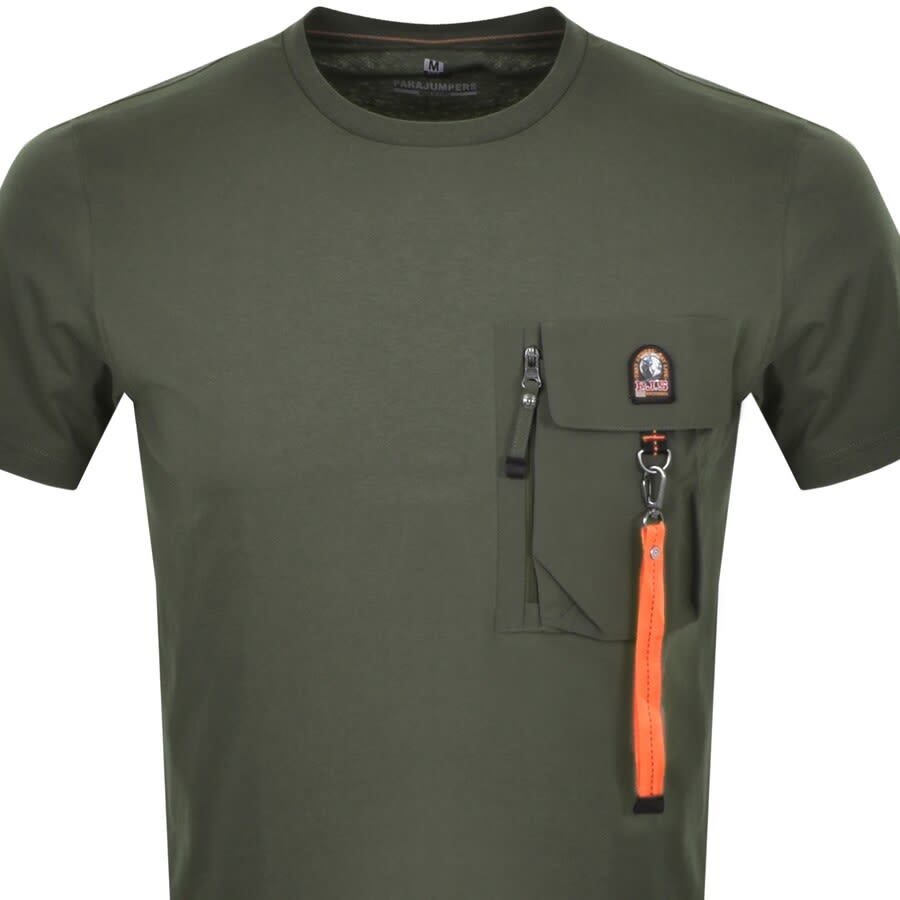 Alternative Image for ProductParajumpers Mojave Pocket T Shirt Green2