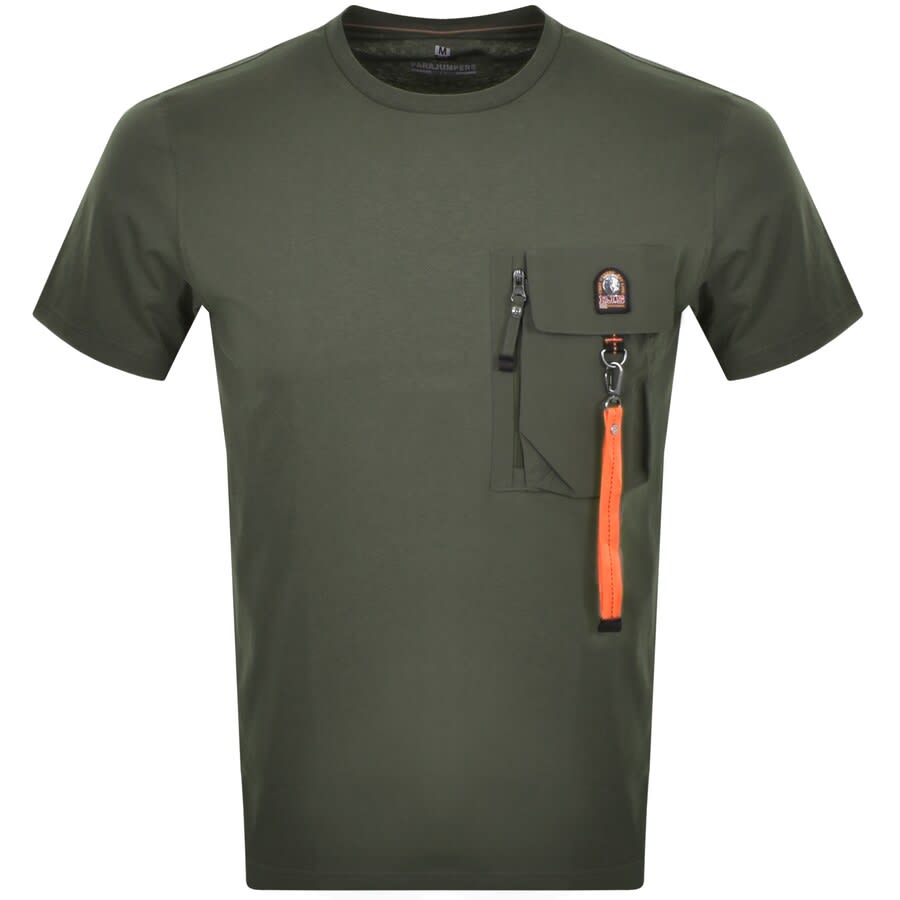 Alternative Image for ProductParajumpers Mojave Pocket T Shirt Green1