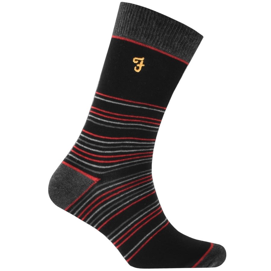 Alternative Image for ProductFarah Vintage Fonda 5 Pack Socks Black2