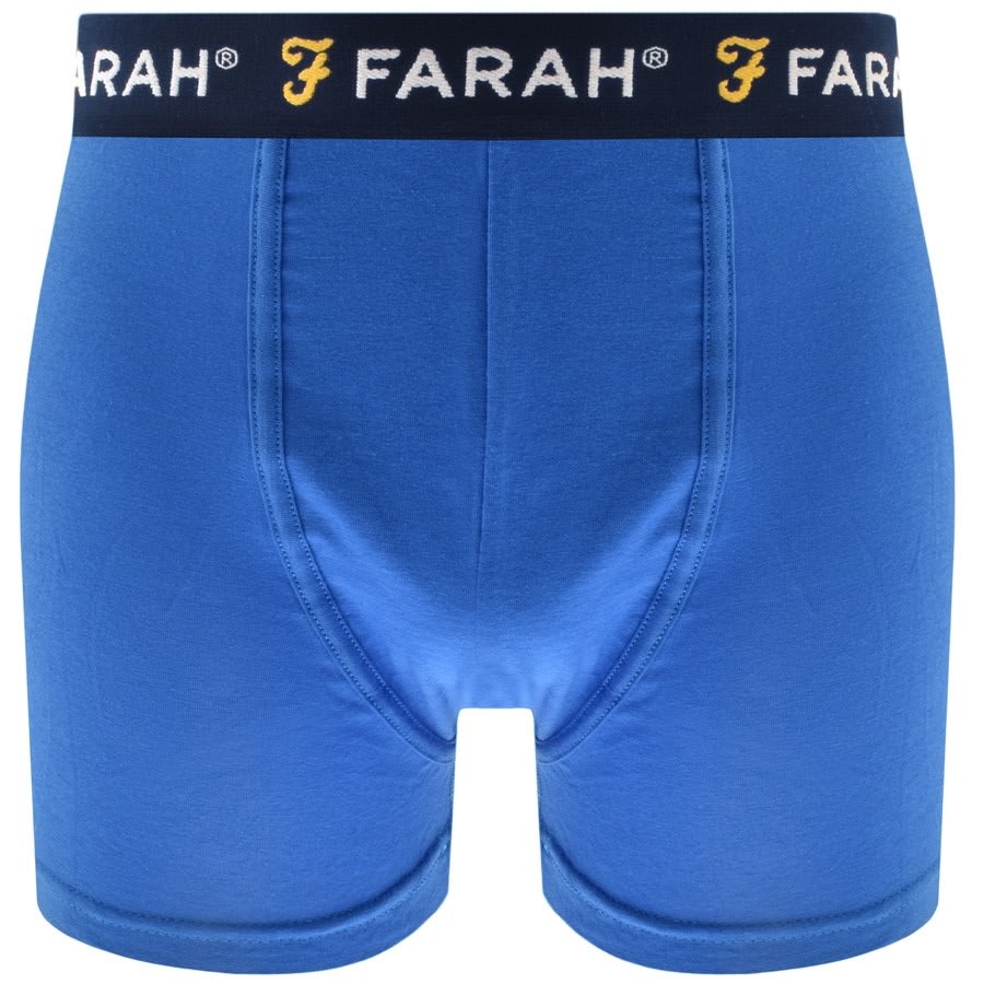 Alternative Image for ProductFarah Vintage Pickett 3 Pack Boxer Shorts Navy3