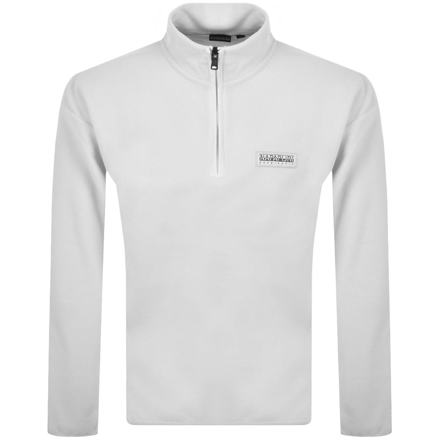 Alternative Image for ProductNapapijri Half Zip Fleece Sweatshirt White1