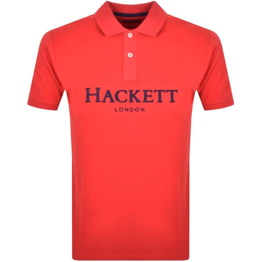Alternative Image for ProductHackett Logo Polo T Shirt Red1