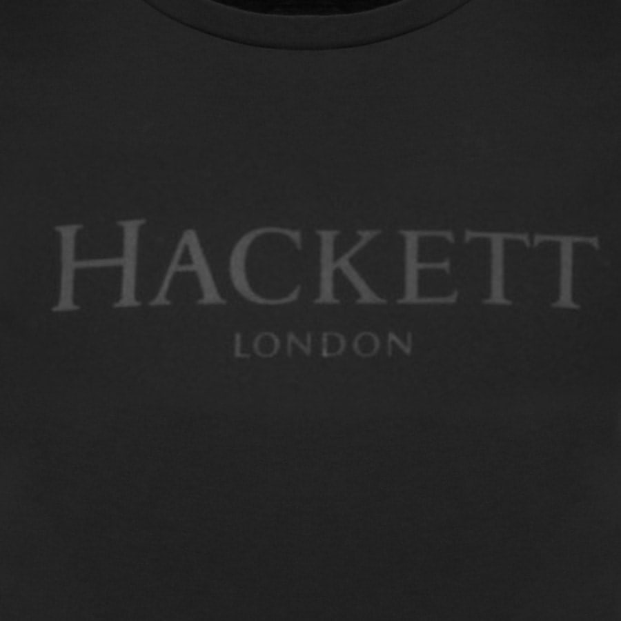 Hackett London Logo T Shirt Black 