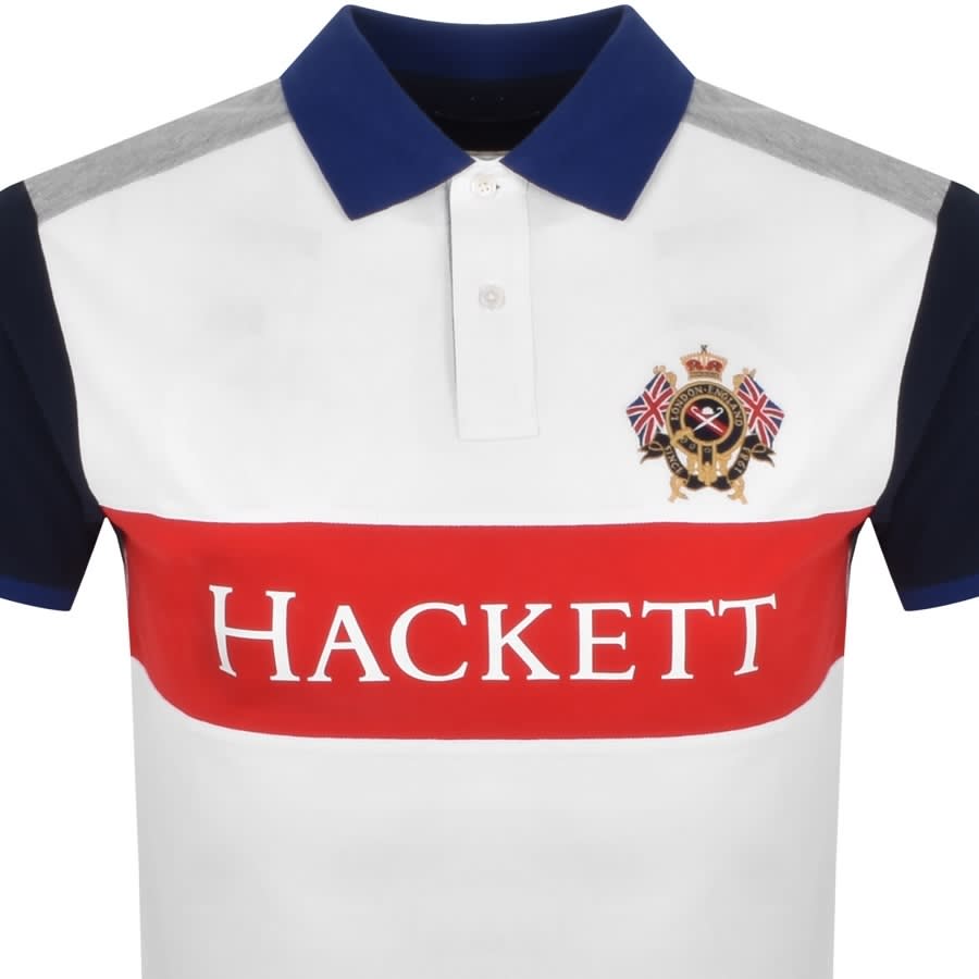 Alternative Image for ProductHackett Logo Polo T Shirt White2