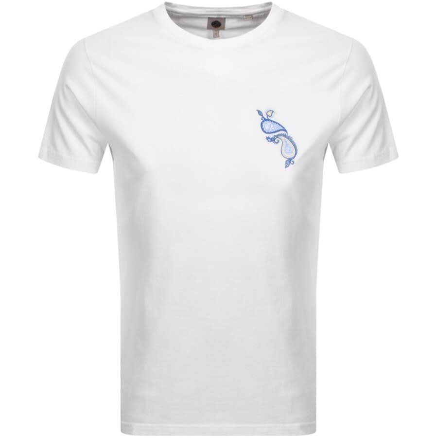 Alternative Image for ProductPretty Green Blake Paisley T Shirt White1