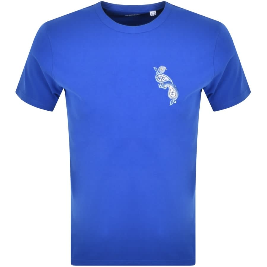 Alternative Image for ProductPretty Green Blake Paisley T Shirt Blue1