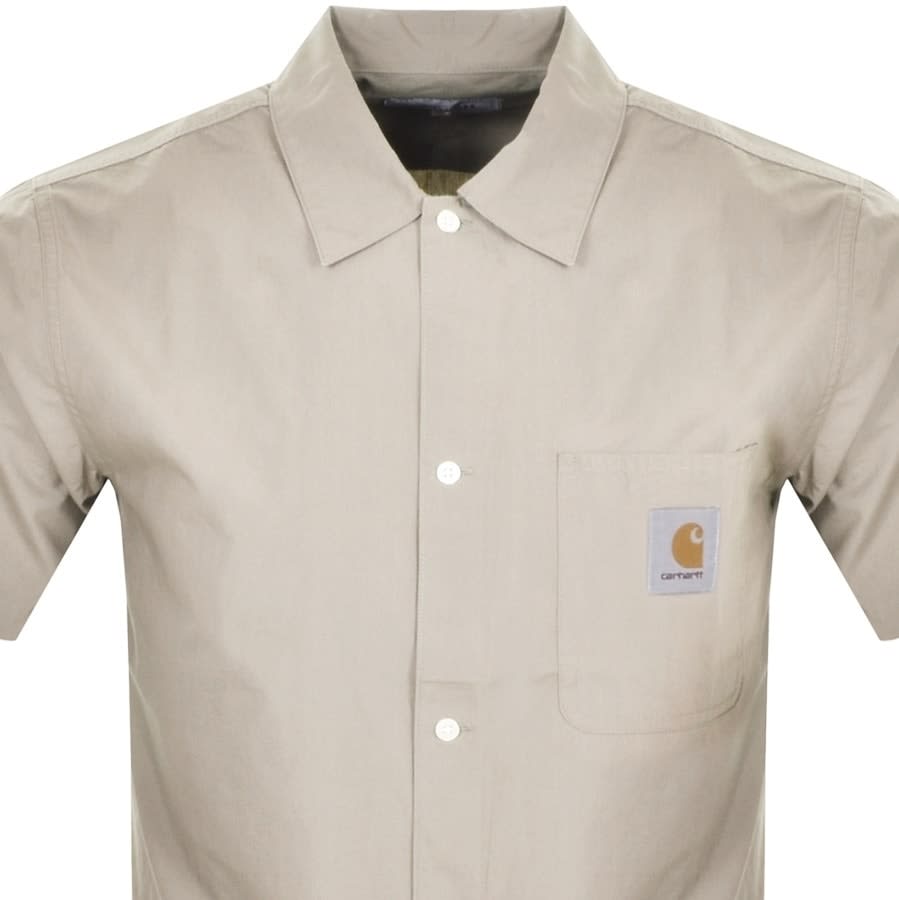 Alternative Image for ProductCarhartt WIP Creek Short Sleeve Shirt Beige2