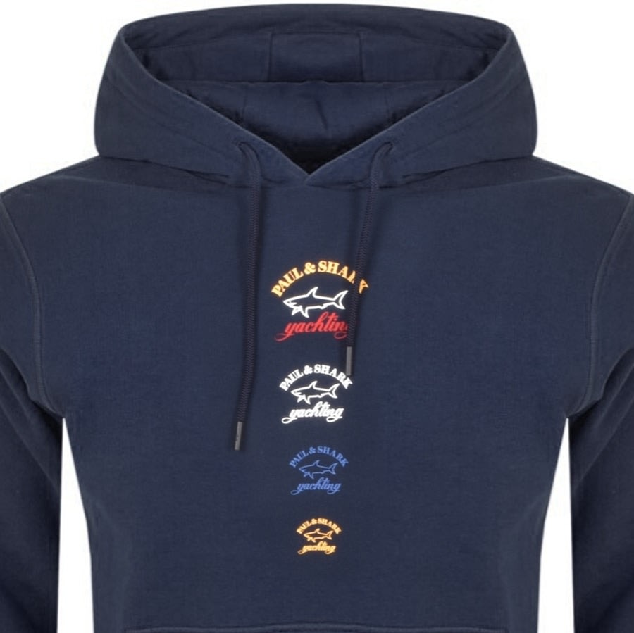 Alternative Image for ProductPaul And Shark Logo Hoodie Navy2