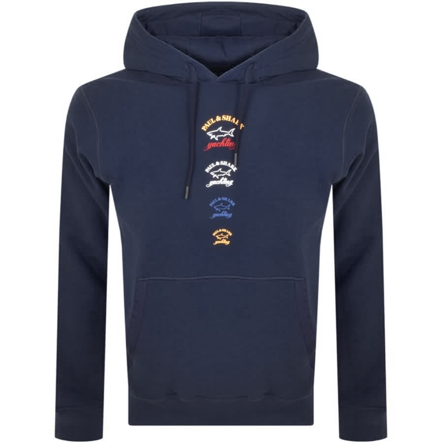 Alternative Image for ProductPaul And Shark Logo Hoodie Navy1