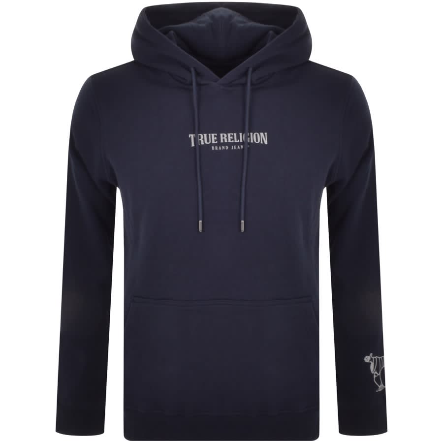 Alternative Image for ProductTrue Religion Arch Logo Hoodie Navy1