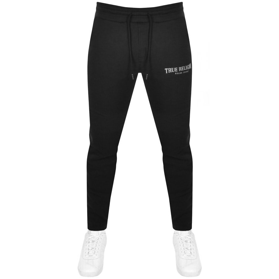 Alternative Image for ProductTrue Religion Arch Logo Jogging Bottoms Black1