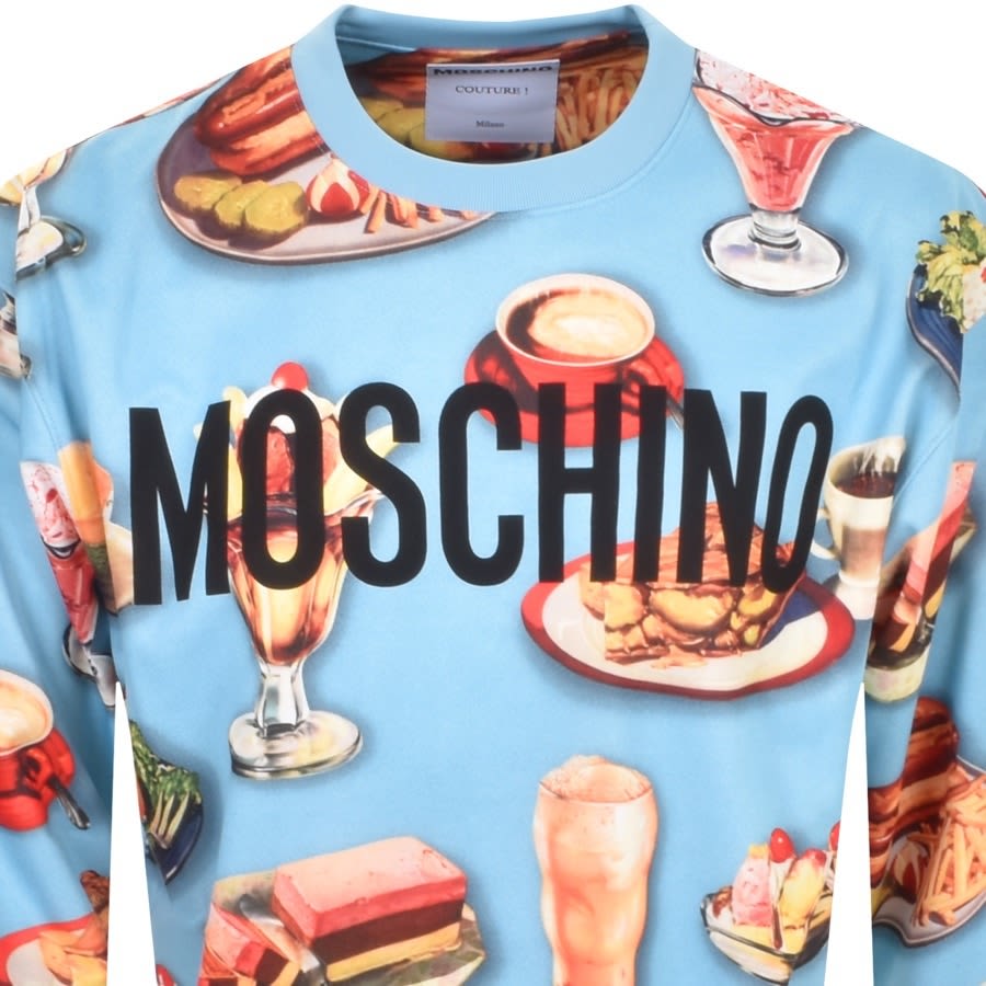 Alternative Image for ProductMoschino Logo Sweatshirt Blue2