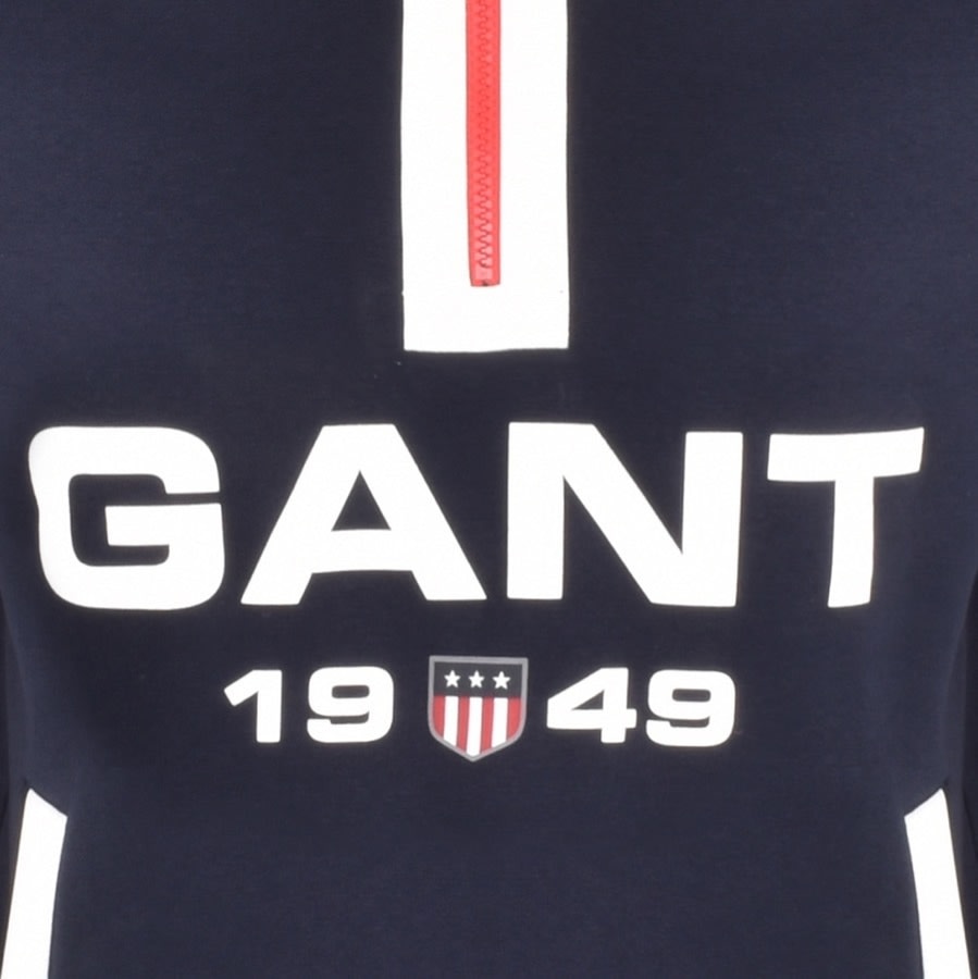 Alternative Image for ProductGant Half Zip Sweatshirt Navy3