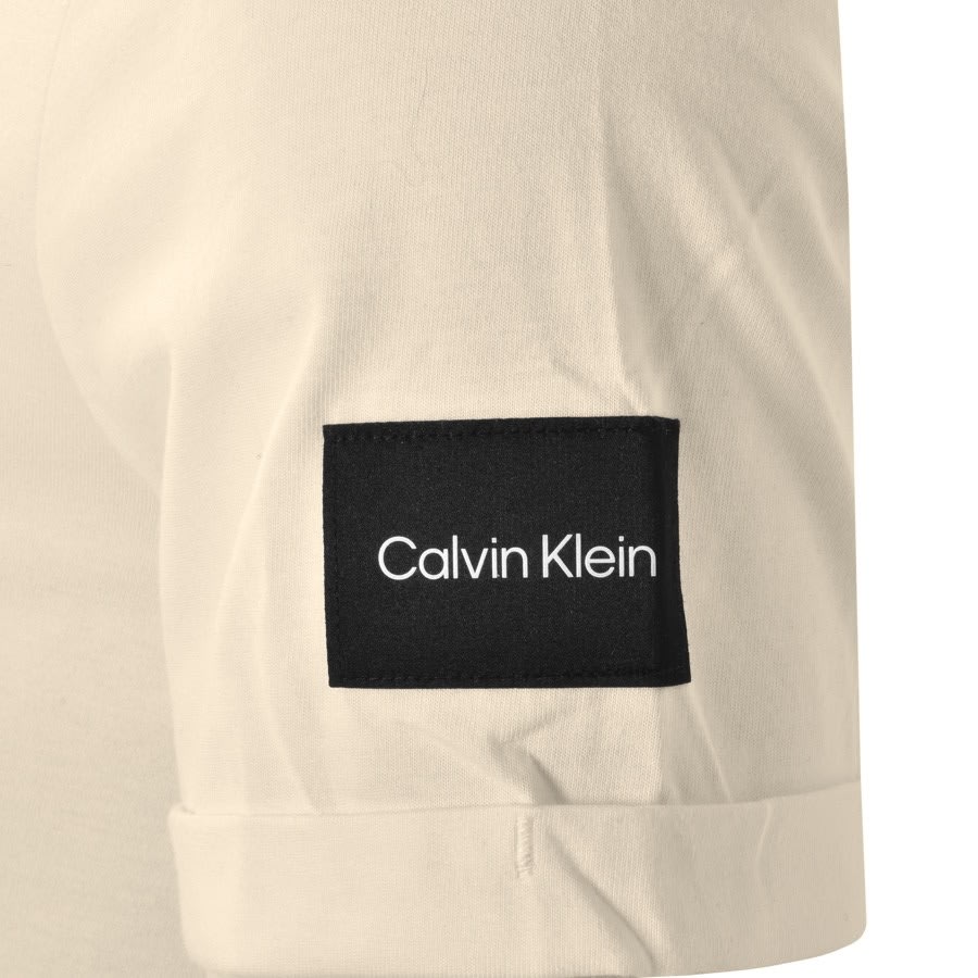Alternative Image for ProductCalvin Klein Short Sleeve T Shirt Beige3