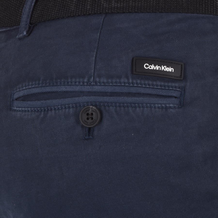 Alternative Image for ProductCalvin Klein Slim Fit Chino Trousers Navy3