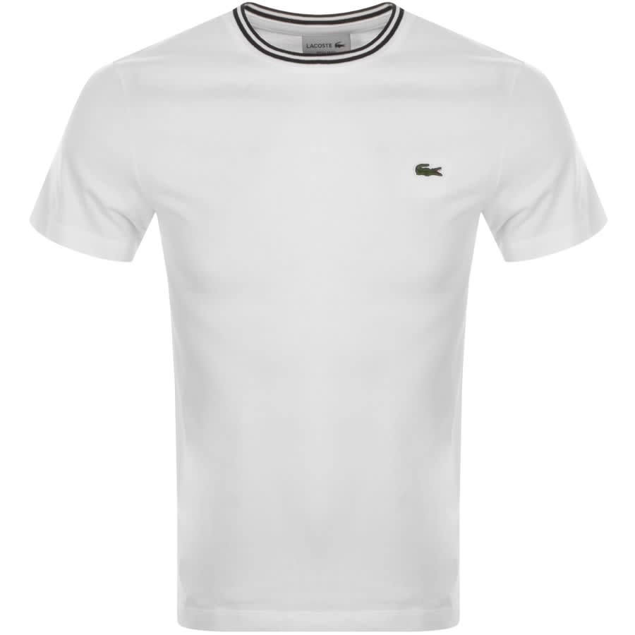 Lacoste Short Sleeve Crew Neck T Shirt White | Mainline Menswear