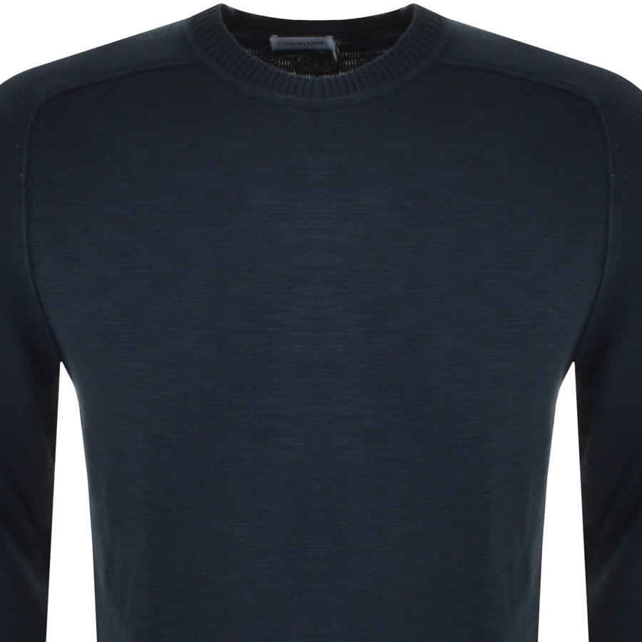 Alternative Image for ProductCalvin Klein Slub Texture Knit Jumper Navy2